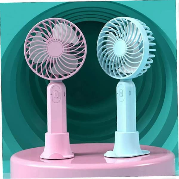 Mini USB Genopladelig Håndholdt Ventilator (Blå)