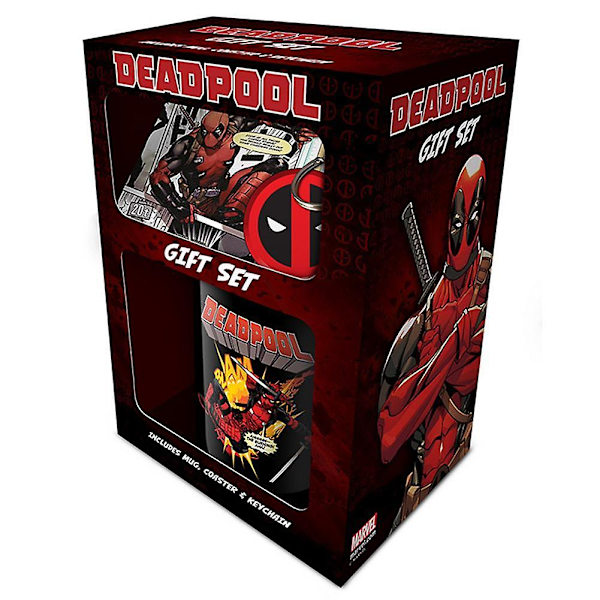 Deadpool Mugg och Underläggsset