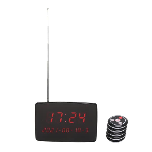 Coaster Pager System for Restaurants, Hotels, and Bars (EU Plug)