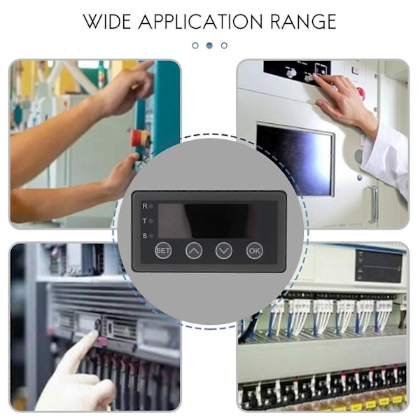 Digital Display Meter 0-10V 0-20MA 2-10V 4-20MA Analog Ingång Display Tabell Digital Display Huvud wit