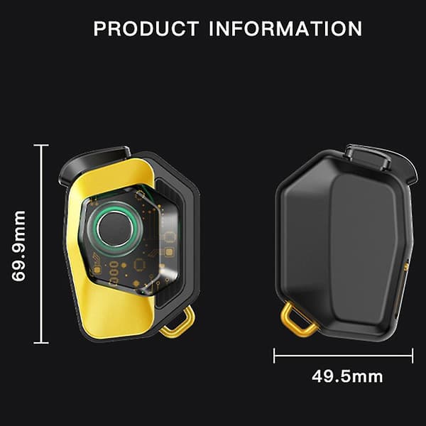 Bluetooth 5.0 Spilcontroller Kompatibel med Pubg Mobiltelefon Spil Trigger Gamepad Joystick Tilbehør