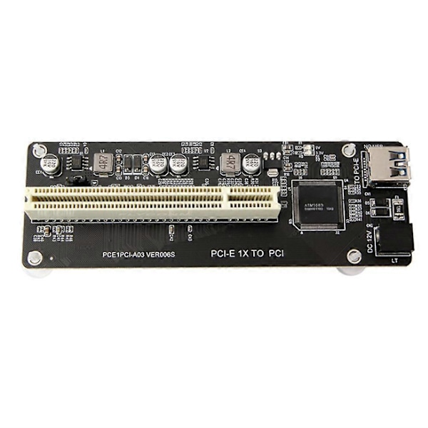 PCIE PCI-E PCI Express X1 - PCI Riser -kortti Väyläkortti Tehokas Adapterimuunnin USB 3.0 -kaapeli