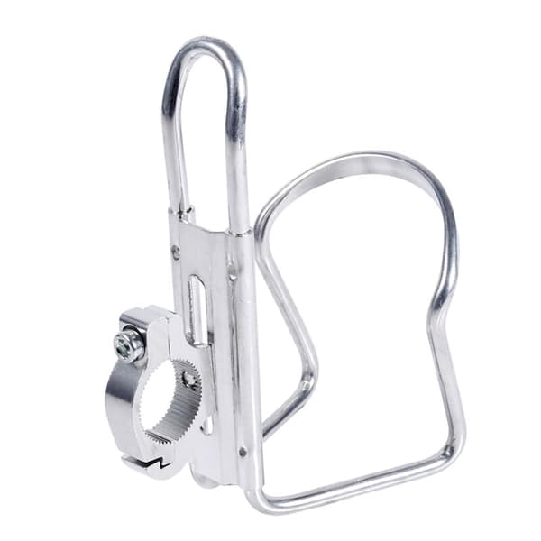 Motorcykel dryckeshållare vatten dryck styre montering flaskadapter silver