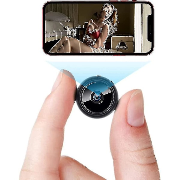 Mini WiFi-kameraer, trådløse kameraer med lyd og videodirektesending, HD 1080p hjem