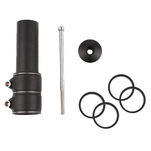 Frempindsforlænger 28,6 mm (1-1/8) A-head sort, sæt med ringe