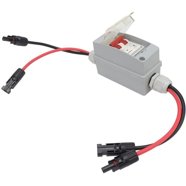 2P MCB Mini effektbryter Miniatyr effektbryter Lite DC solcelleanlegg DC effektbryter 500V 32A (Med kabel og PV-kontakt)