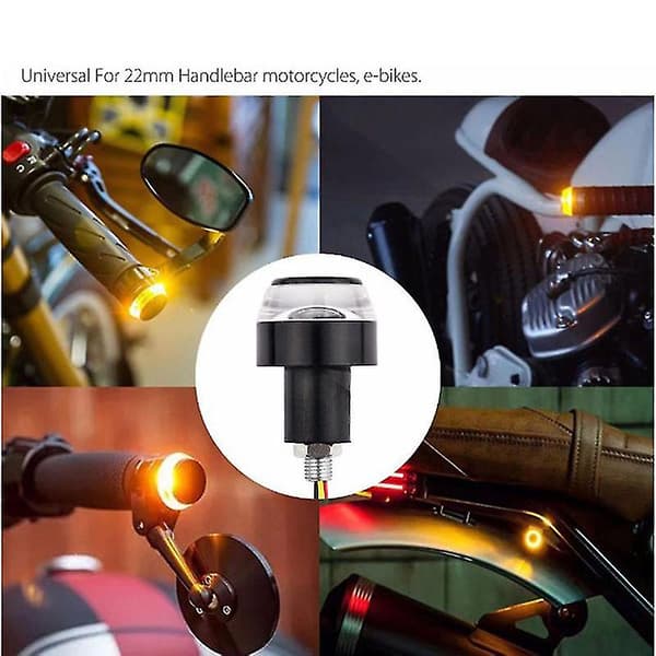 2 st/par LED Blinkers Motorcykelstyre Universal Ändindikator