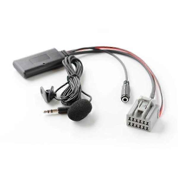 1 X Bluetooth-kaapelisarja Ford Fiesta 2008-2010 autoihin, Bluetooth 5.0 Aux -adapterikaapeli mikrofonilla