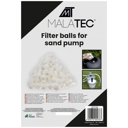 Filterkugler til sandfilterpumpe 1,4 kg polyethylen 1 mikron vaskbare