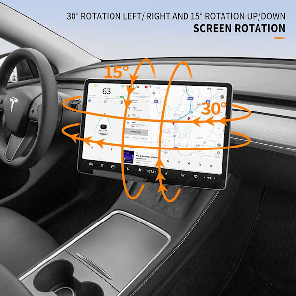 Rotating Screen Mount for Tesla Model 3/Y from 2007