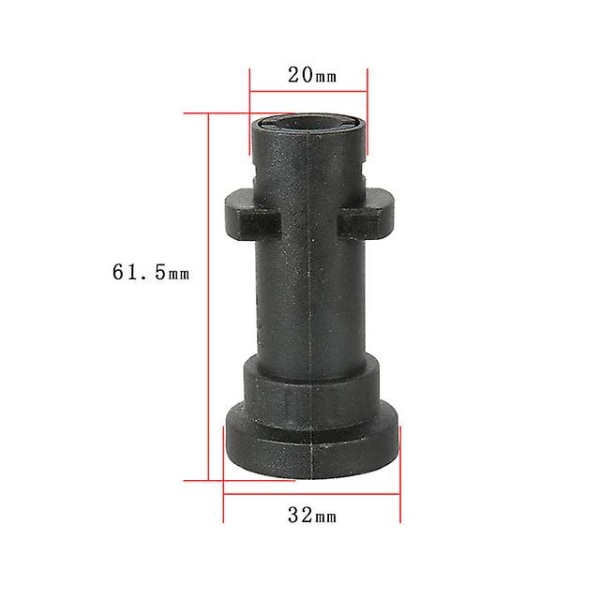 Adapter för högtryckstvätt till Karchers K2 K3 K4 K5 K6 K7 handtag, omvandlar bajonettanslutning till 1/4 tum snabbkoppling honkoppling, (1 st)