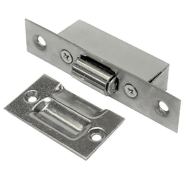 Justerbar Rullefang Satin Mortise Dør Fjærkule Lås Rustfritt Stål (sølv) (1 stk), bz