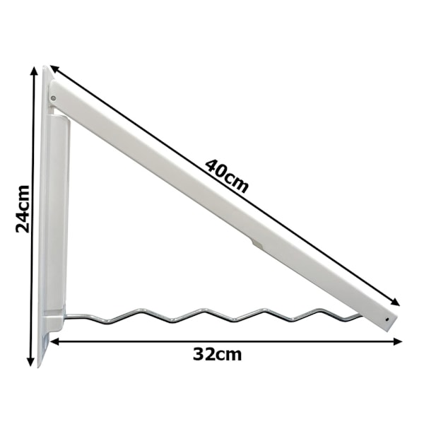 Wall Mounted Clothes Rack - Foldable 40 cm