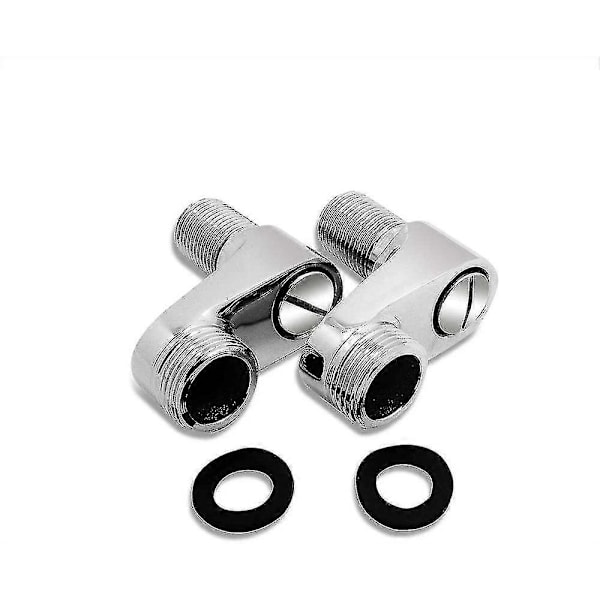 2-pack Badkarsblandare Adaptrar Med 3/4\", 1/2\" Justerbar Svängarm, Klo Duschblandare, Massiv Mässingsstång