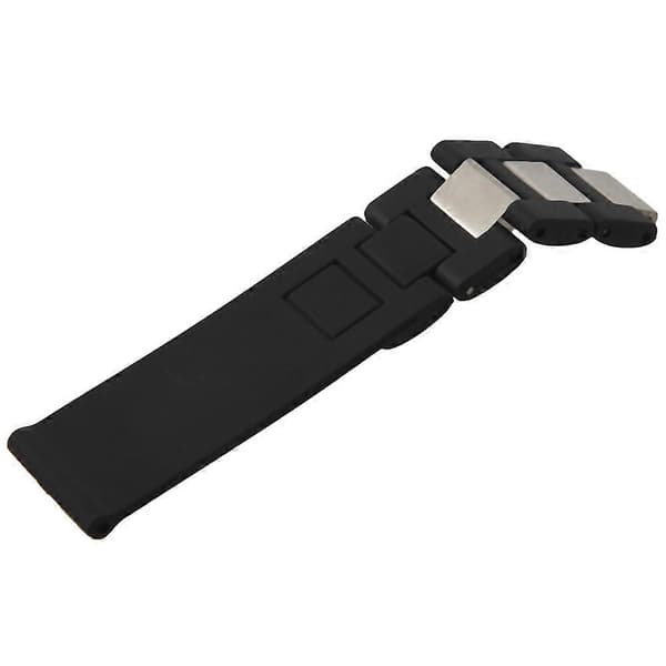 2 stk. 20 mm silikonerem til Chronoscaph Autoscaph 21 urrem, sort