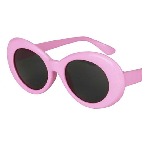 3-pack Vintage Clout Goggles Glasögon Ovala Djärva Mod Tjocka Bågade Solglasögon