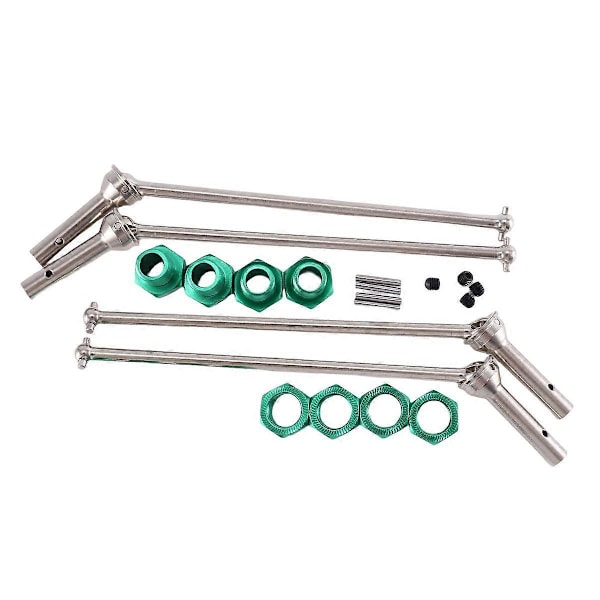 4 st Metall Främre och Bakre Drivaxel CVD med Förlängd Hjul Hex för 1/10 Arrma Kraton Outcast Upg