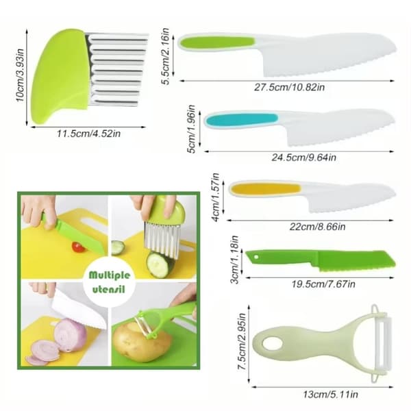 Child-Friendly Kitchen Set - Perfect for Little Master Chefs 6-piece