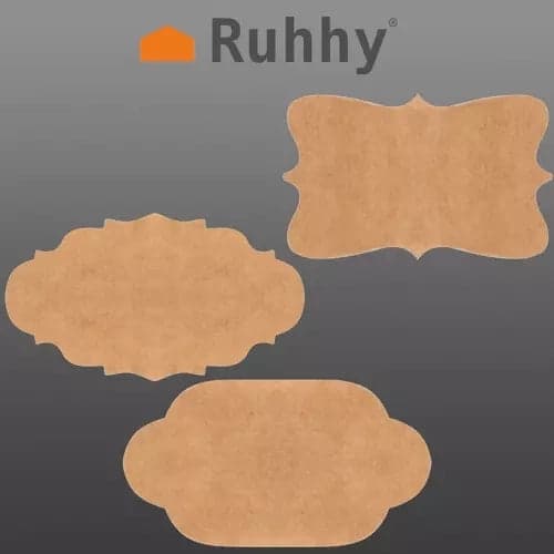 Self-adhesive labels 3x5 cm brown on roll 300-pack