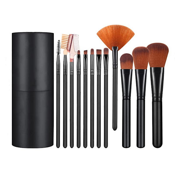 12-Pack Makeup Brush Set with Case