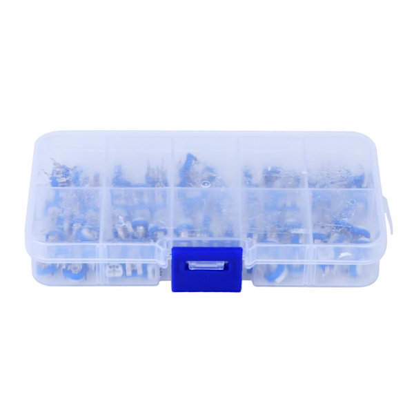 Adjustable Resistance Set - 100 Pcs Blue & White, Regulating Resistor Kit
