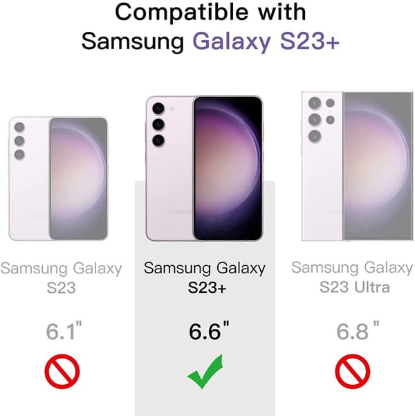 3X Tempered Glass Screen Protector Samsung S23+ / S23 Plus Full Fit