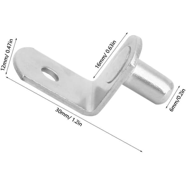 10 st hyllkonsoler för möbler och skåp, hyllpinnar för väggmontering, 66g