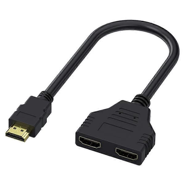 HDMI Splitter Adapter HDMI 1 Inn 2 Ut 30CM
