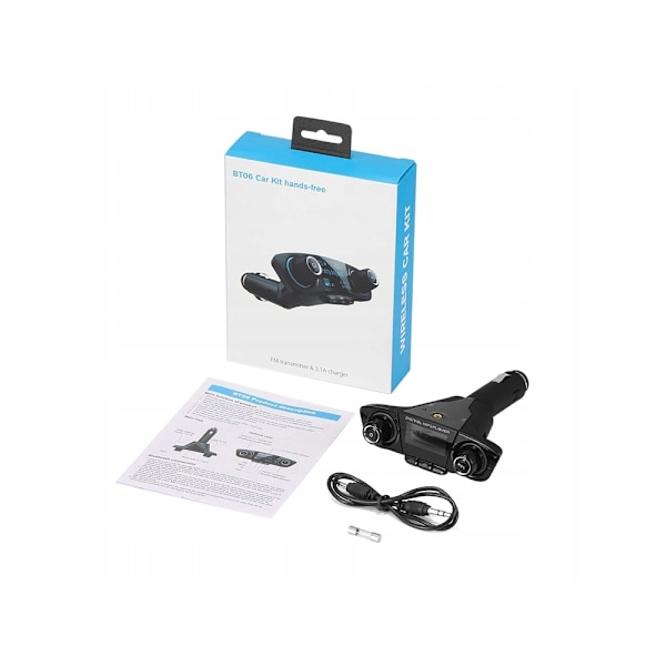 Bluetooth 5.0 FM Transmitter with AUX & USB - For Car