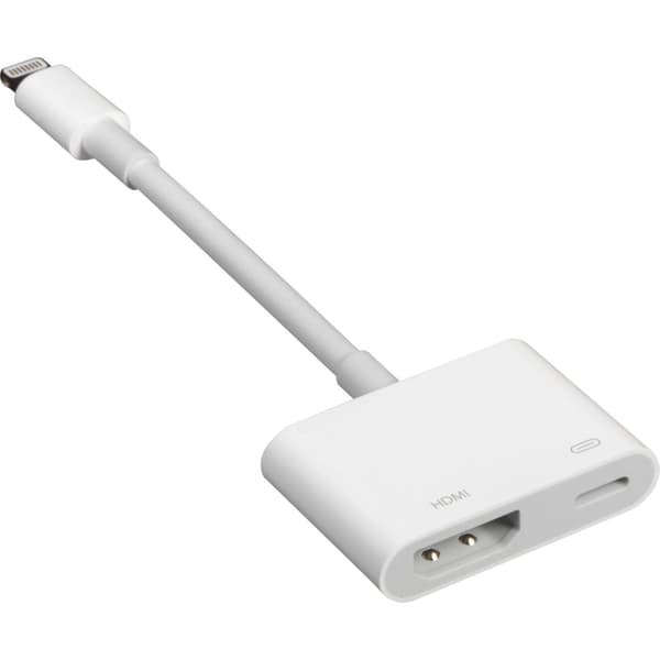 Digital AV-adapter til HDMI – kompatibel med iPhone / iPad (Lightning-port)