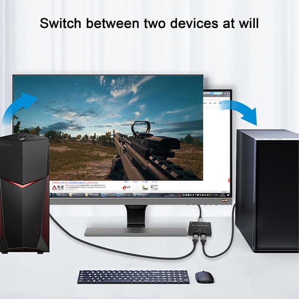 Displayport 1.4 Bidirectional Switch Splitter 8k@60hz Bidirectional Transfer Dp Splitter Converter