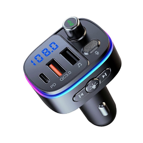 Ny Bil Bluetooth Mp3-spiller Lossless Bluetooth-samtale Multifunksjonell Bilspiller Billader 3.0 Fas