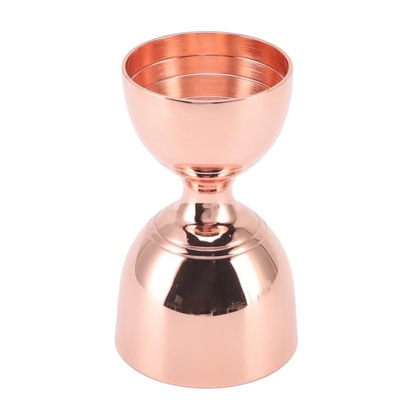 Cocktail Jigger i rustfrit stål - 30/60 ml måling, holdbar og præcis - Rosaguld