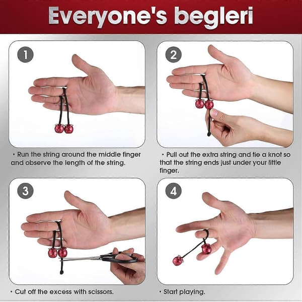 Fidget Perler - Worry Fidget Perler spinner og kolliderer - (grøn, tilfældig reb farve)