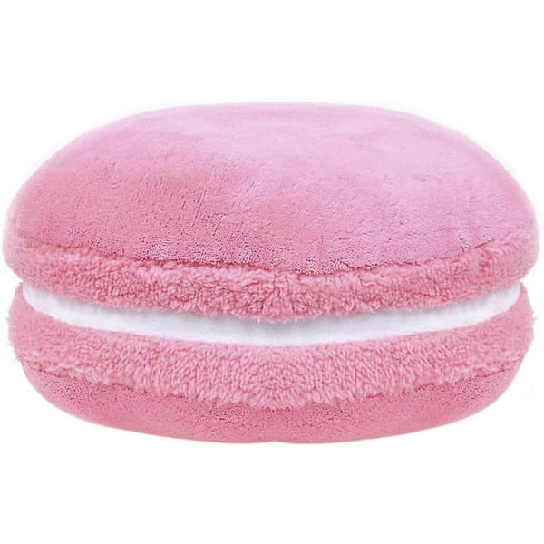 Macaron Pute Plysj Ryggstøtte Pute Mikropærle Kasteputetrekk Rundt Sittepute Hjemmedekor Pute 14,5\" Rosa