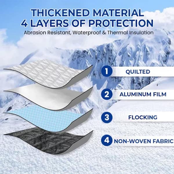 Car Windshield Winter Cover - Prevent Frost, Freezing, and Ice