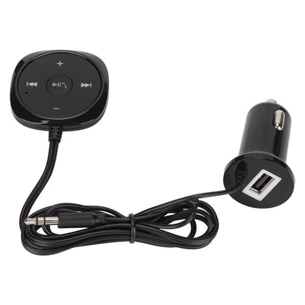 Bluetooth 5.0 Car Stereo Receiver with Hands-Free Calling and USB Charging Port - 3.5mm AUX Input