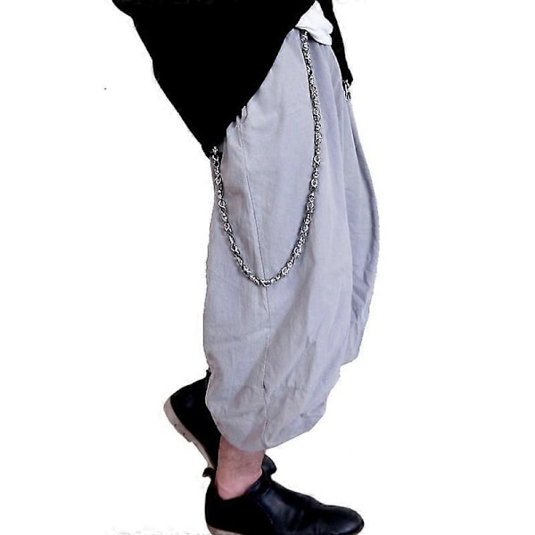 Miesten lompakkoketju Punk Heavy Skull Vahva Avain Farkut Housuketju, Kuten Kuvassa, 58cm/ 22.8 tuumaa Pronssi