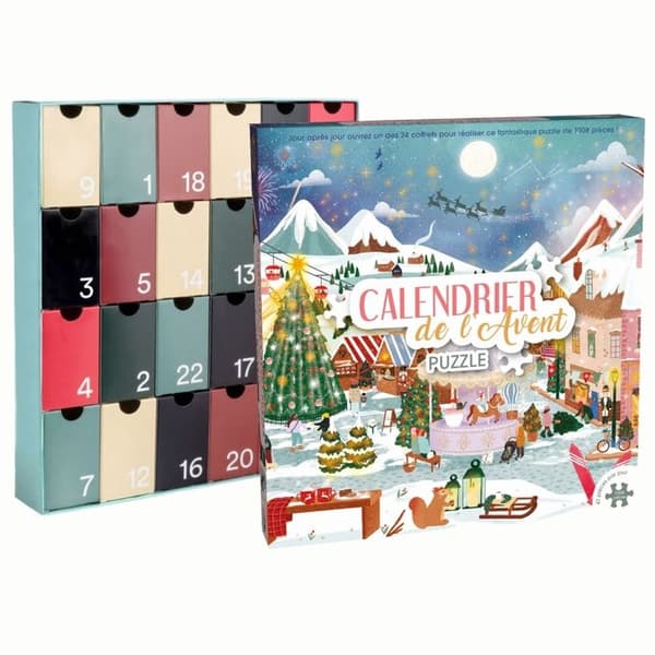 1008-bitars pussel Eeboo adventskalender