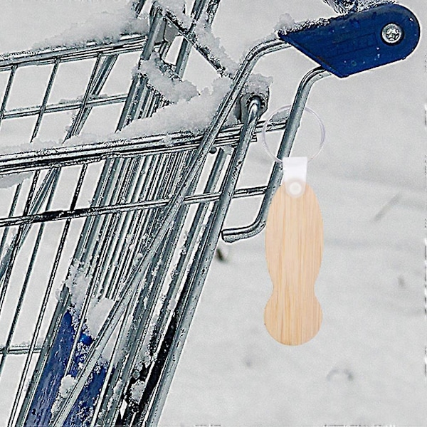 10 stk. Indkøbsvognsmønter Metal Indkøbsvognsmønter Vognmønter Nøglering