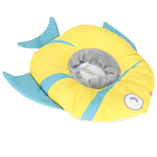 Adjustable Waterproof Fish-Shaped Recovery Collar for Cats After Surgery