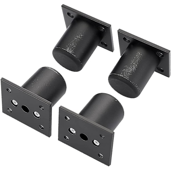 4 stk Justerbare Møbelben Sengeben Løft Møbler Aluminium Legering Ben Til Sengbund, Skab, Bord (sort, højde 50 mm)