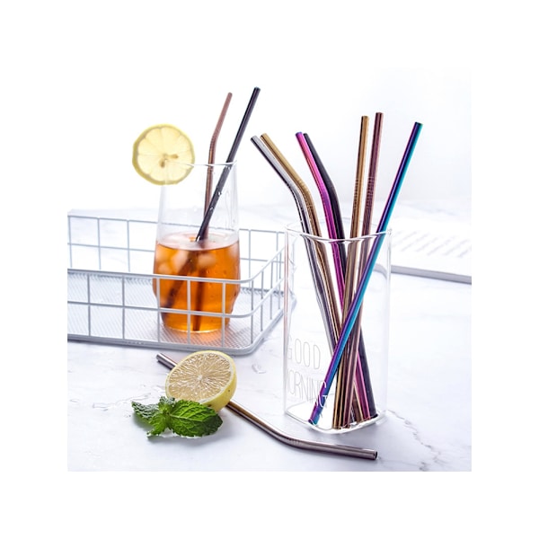 Metal Straws - 8 pcs