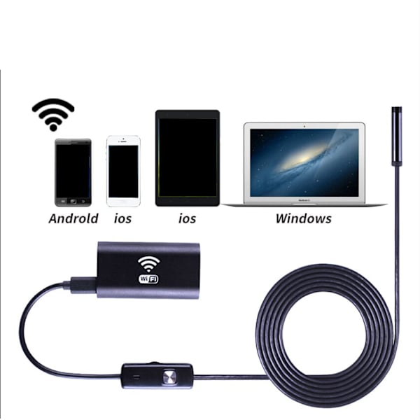 5M WIFI inspektionskamera til Android iPhone, Android, Windows