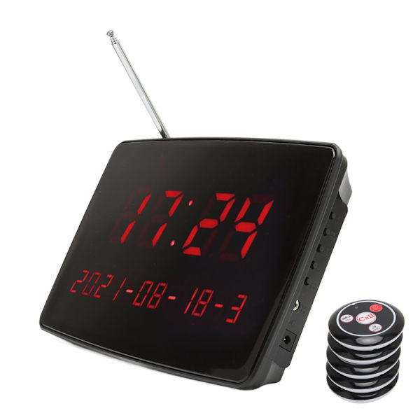 Coaster Pager System for Restaurants, Hotels, and Bars (EU Plug)