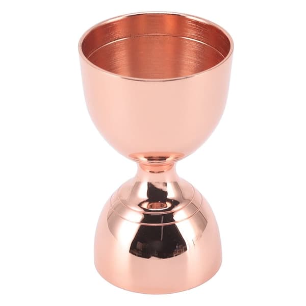 Cocktail Jigger i rustfrit stål - 30/60 ml måling, holdbar og præcis - Rosaguld