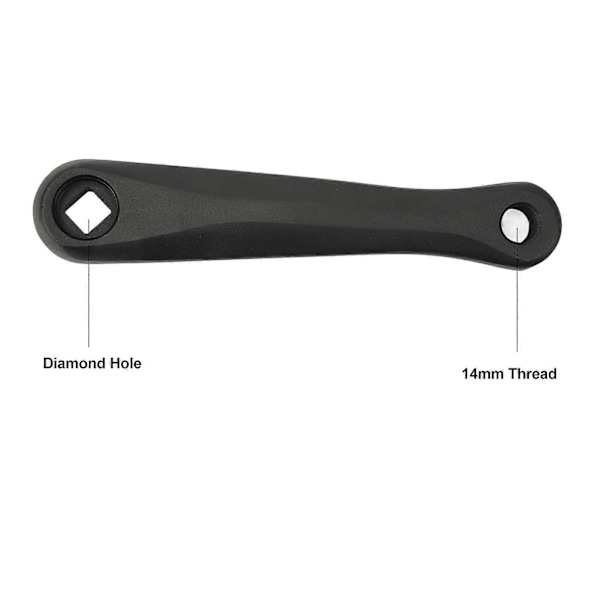 Cykel Diamant Hul Krank 140mm Letvægts Aluminium Legering Elcykel Krank Ben Til Udskiftning