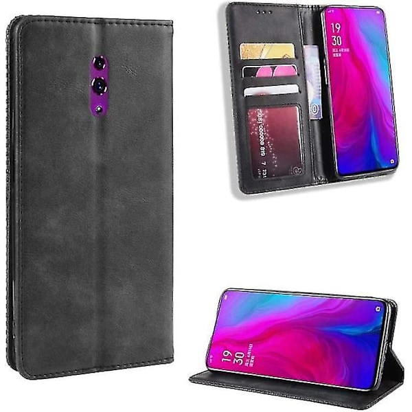 Læderetui Oppo Reno Oppo Reno Cph1917 Pcat00 Pcam00 Sort P