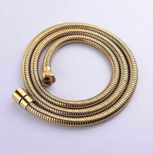 2m (78 inch) Gold Stainless Steel Flexible Anti-kink Shower Hose with Solid Brass Connector-Aespa