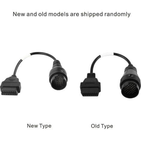 OBD2 38-pin til 16-pin adapterkontakt diagnosekabel for Iveco lastebiler